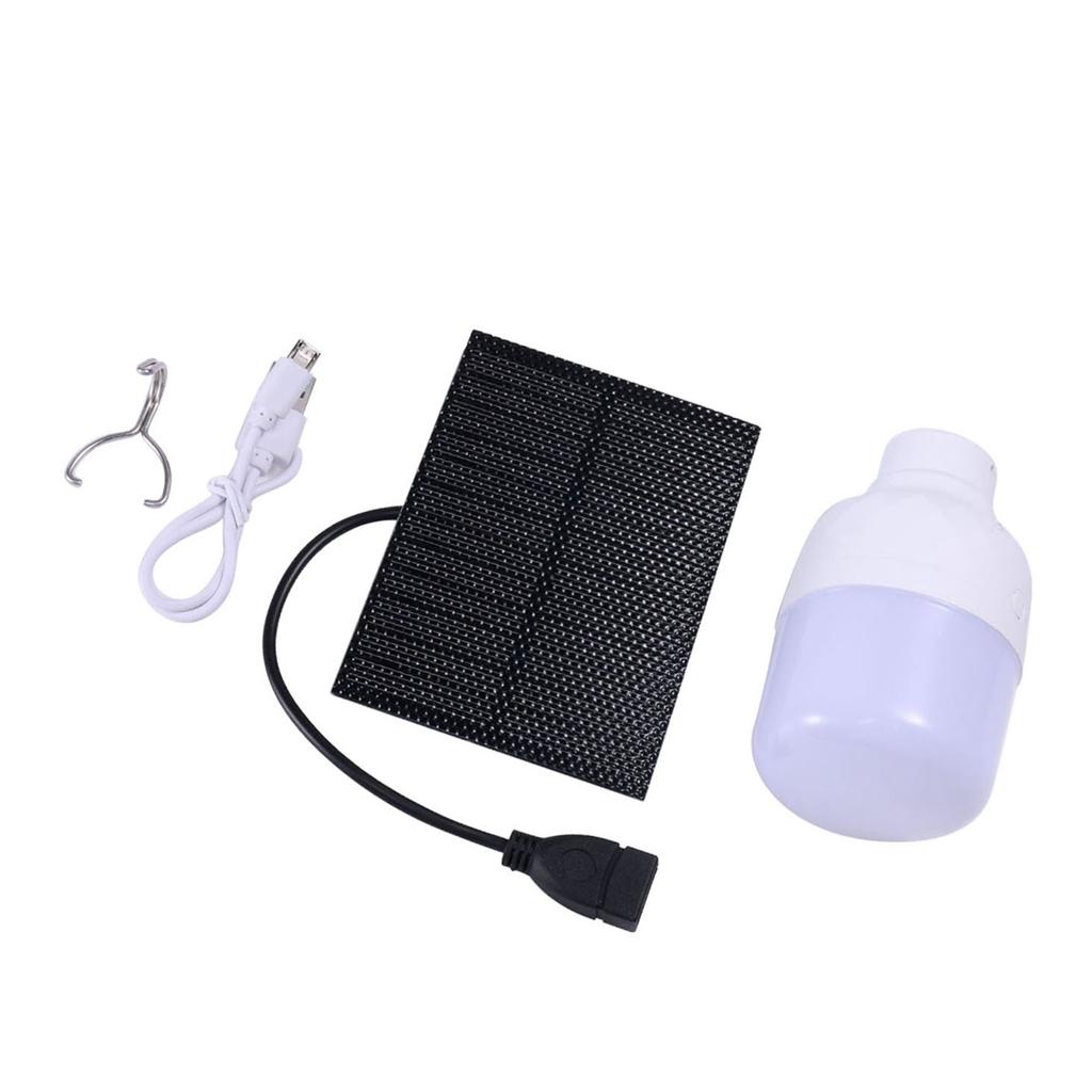 Monocrystalline Silicon Solar Panel LED Solar USB Rechargeable Light Kit for Indoor and Outdoor Hiking Camping Fishing