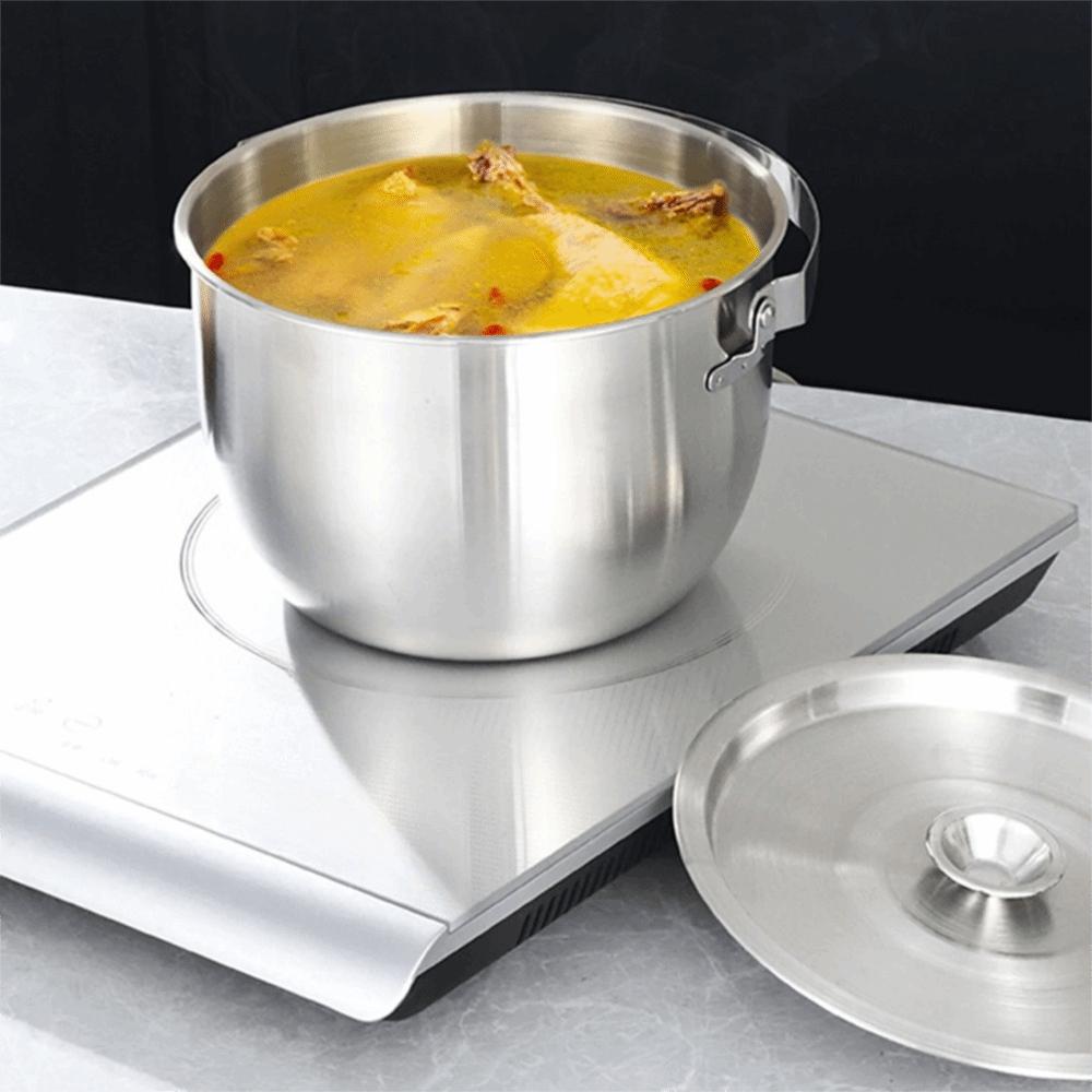 316 Stainless Steel Oil Strainer Tank with Filter Mesh Grease Container Mixing Bowl  Restaurant