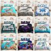 Sea Turtle Tropical Beach Bohemian Sea Animals Colorful Duvet Quilt Cover Set