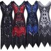 Elegant Gatsby Flapper Beaded Vintage Fringe Sequin Sleeveless Women Party Dresses For Timeless Style