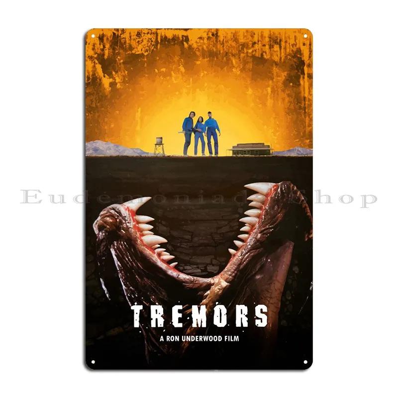 Tremors 1990 Poster Metal Plaque Design Create Printed Kitchen Wall Decor Tin Sign Poster