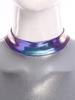 Womens Metallic Iridescent Alien Jumpsuit Fly Sleeve Leggings Unitard Space Cosplay Costume