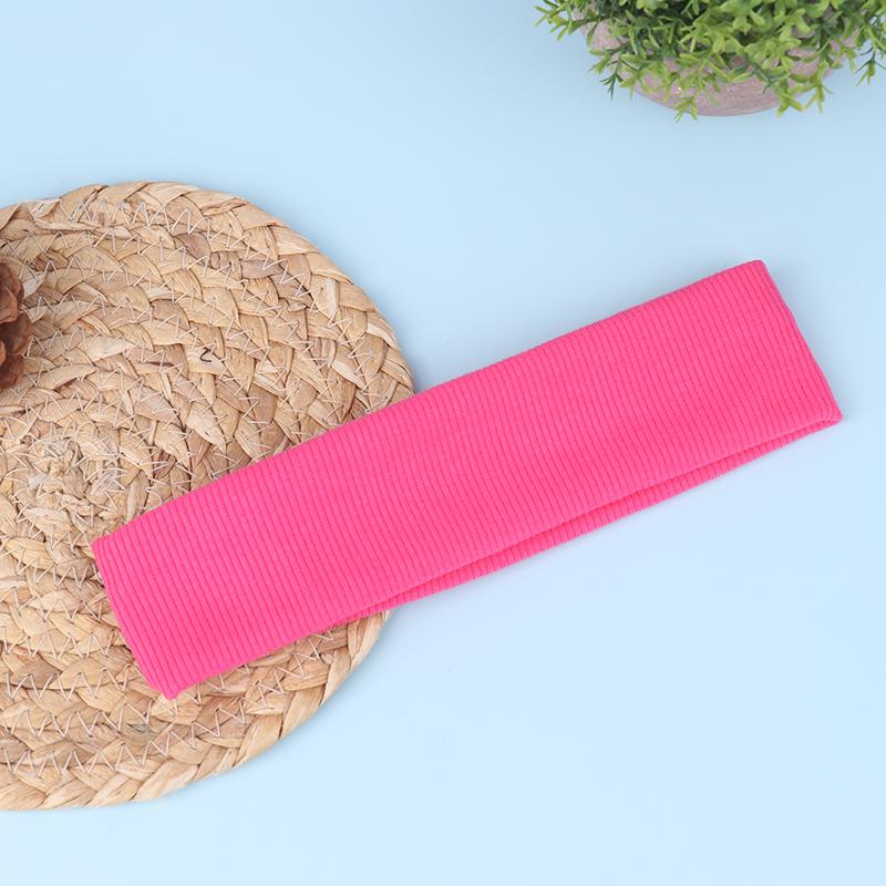 Women Solid Color Elastic Headband Soft Sports Yoga Sweatband Headwrap Wide Makeup Hairband Simple Hair Accessories