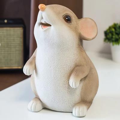 Мышь Копилка Коробка для сбережений Мультяшная копилка Год Крысы Коробка для сбора монет Украшение для стола