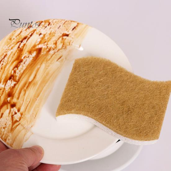 12 шт. натуральная кухонная губка с кокосовым скребком биоразлагаемая компостируемая целлюлозная губка для посуды домашняя кухня Essential