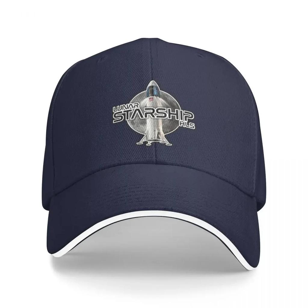 New SpaceX Lunar Starship HLS Baseball Caps Casquette Unisex Hats