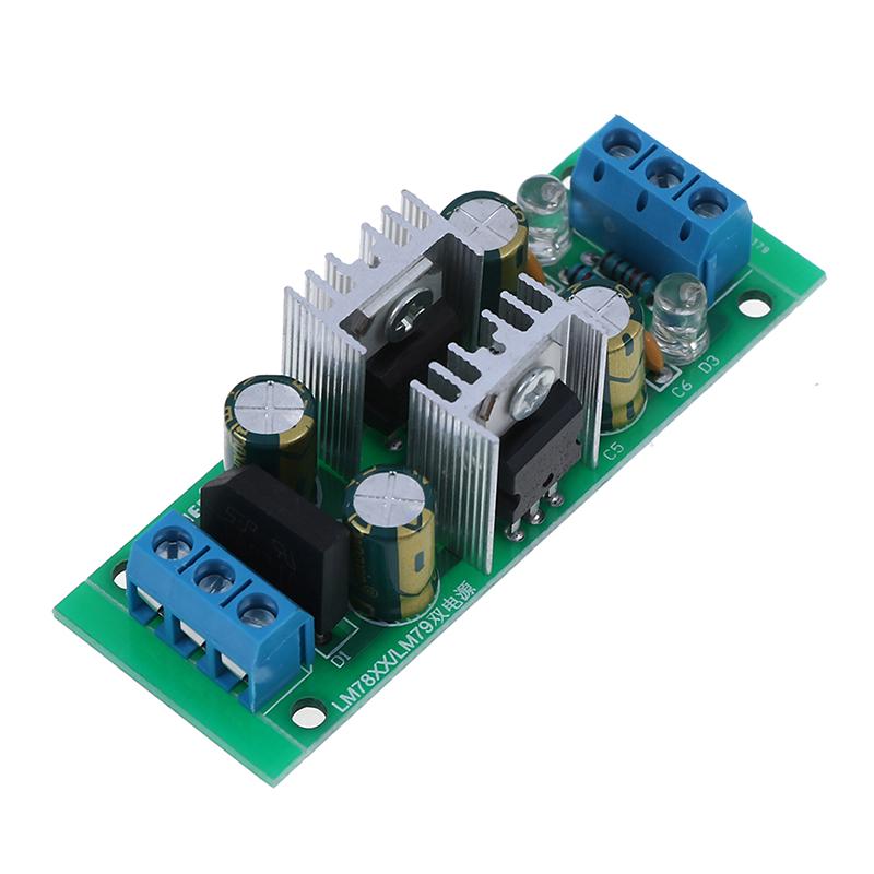 Lm7812 + Lm7912 ±12 В Двойной стабилизатор напряжения Выпрямительный мостовой модуль питания