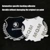JKFB8 Zinc Alloy Car Logo Side Fender Emblem Body Window Badge for Skoda Superb Fabia Octavia Laura Rapid Yeti Karoq Kodiaq Scala