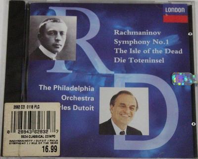CD СЕРГЕЙ ВАСИЛЬЕВИЧ РАХМАНИНОВ, CH - Симфония №1 / Остров мертвых 4362832 London Records 1993 США Классика Б/У