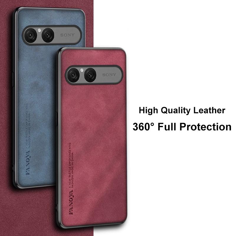Для Sony Xperia 10 VII 10VII Чехол Роскошный Чехол из ПУ кожи для телефона Для Sony Xperia10 VII Задняя крышка Силиконовая Противоударная защита