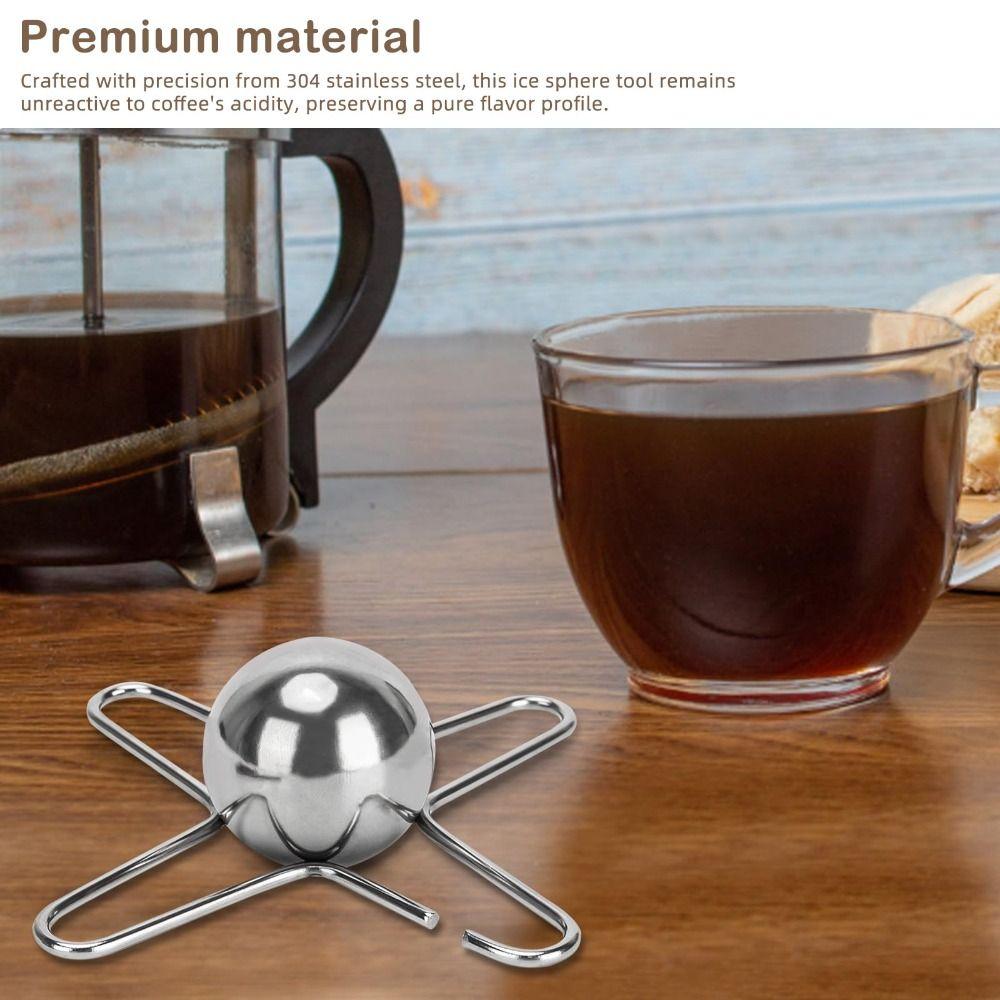 Reusable Cooling Coffee Tool Espresso Cooler Iced Coffee Chiller Frozen Ball for Coffee Wine