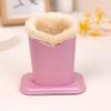 Pack of 1 Plush Lined Glasses Holder Stand Protective Glasses Case for Desks or Nightstands