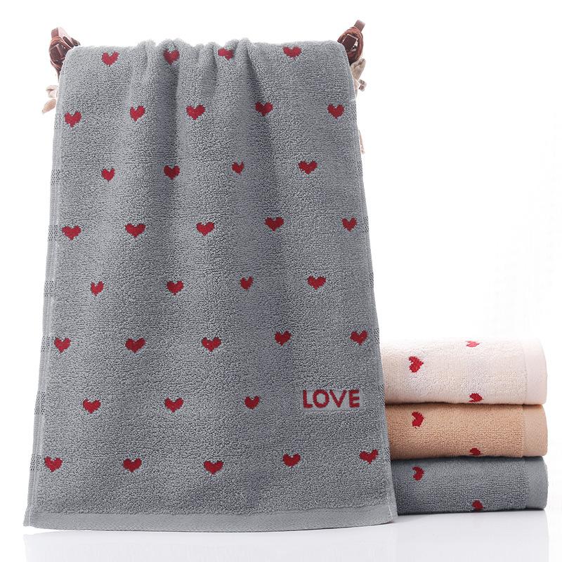 Pure Cotton Towels, Couple Embroidered Household Towels, Wedding Souvenirs, Face Towels with Thickened Long-staple Cotton