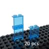 20 шт. 1x2x2 DIY прозрачные кирпичи панель оконная рама стена город толстый строительный блок дом игрушки 87552 4864 94638