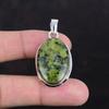 Подвеска из серпентина, драгоценный камень, антикварная подвеска, серебряная подвеска 925 пробы, серпентина, ювелирные изделия ручной работы, абсолютно новая подвеска, подарки для папы