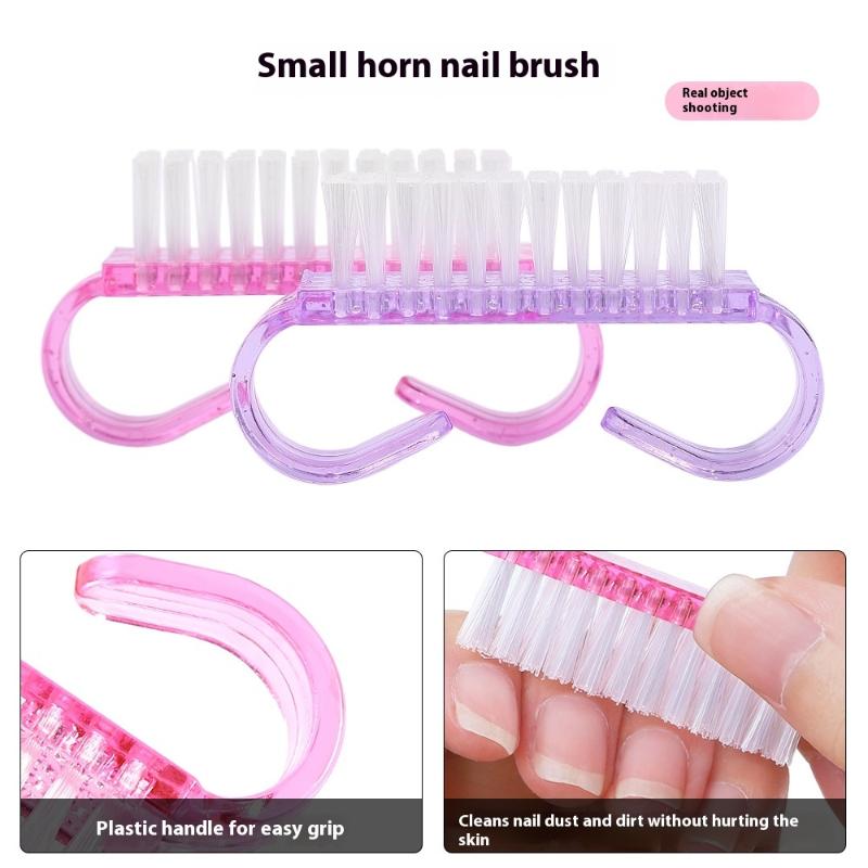 10/20 шт. Щетка для чистки ногтей, Пластиковая, Мягкая, Удаляет пыль, Уход за пальцами, Гель, Маникюр, Педикюр, Инструмент, Кисти для макияжа, Скрабирование