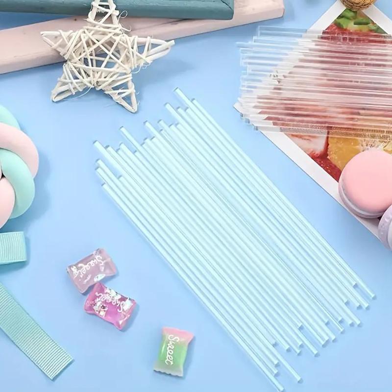 100 шт. многоразовых палочек для кейк-попсов, прозрачные акриловые палочки для леденцов для изготовления леденцов