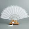 Floral Pattern Folding Fan Tassel Lace Fan Fashion Handheld Fan  Photo Props
