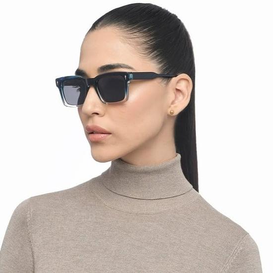 Vincent Chase от Lenskart | Полная квадратная оправа | Классика | Поляризованные и 100% защита от УФ-излучения | Для мужчин и женщин | Большие | VC S16748