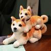 Милая мягкая игрушка Акита-ину Kawaii Shiba Inu, плюшевая игрушка-животное, имитация трубы, кукла для собак, детский комфортный сон, кукла, подарок на день рождения для девочки
