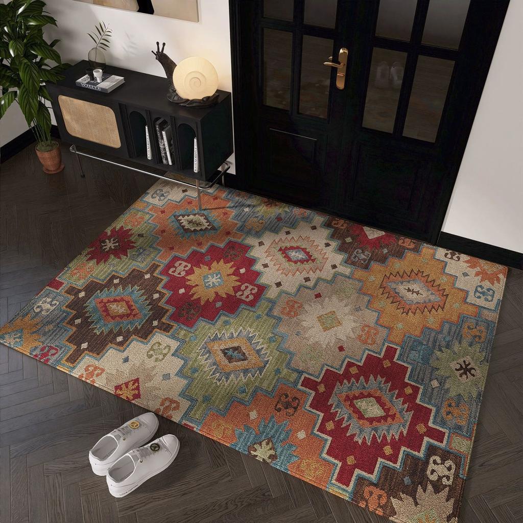 Rug for Hallways Kitchen Non Slip Machine Washable Carpets with Rubber Backing Soft Floral Rugs for Kitchen Decor