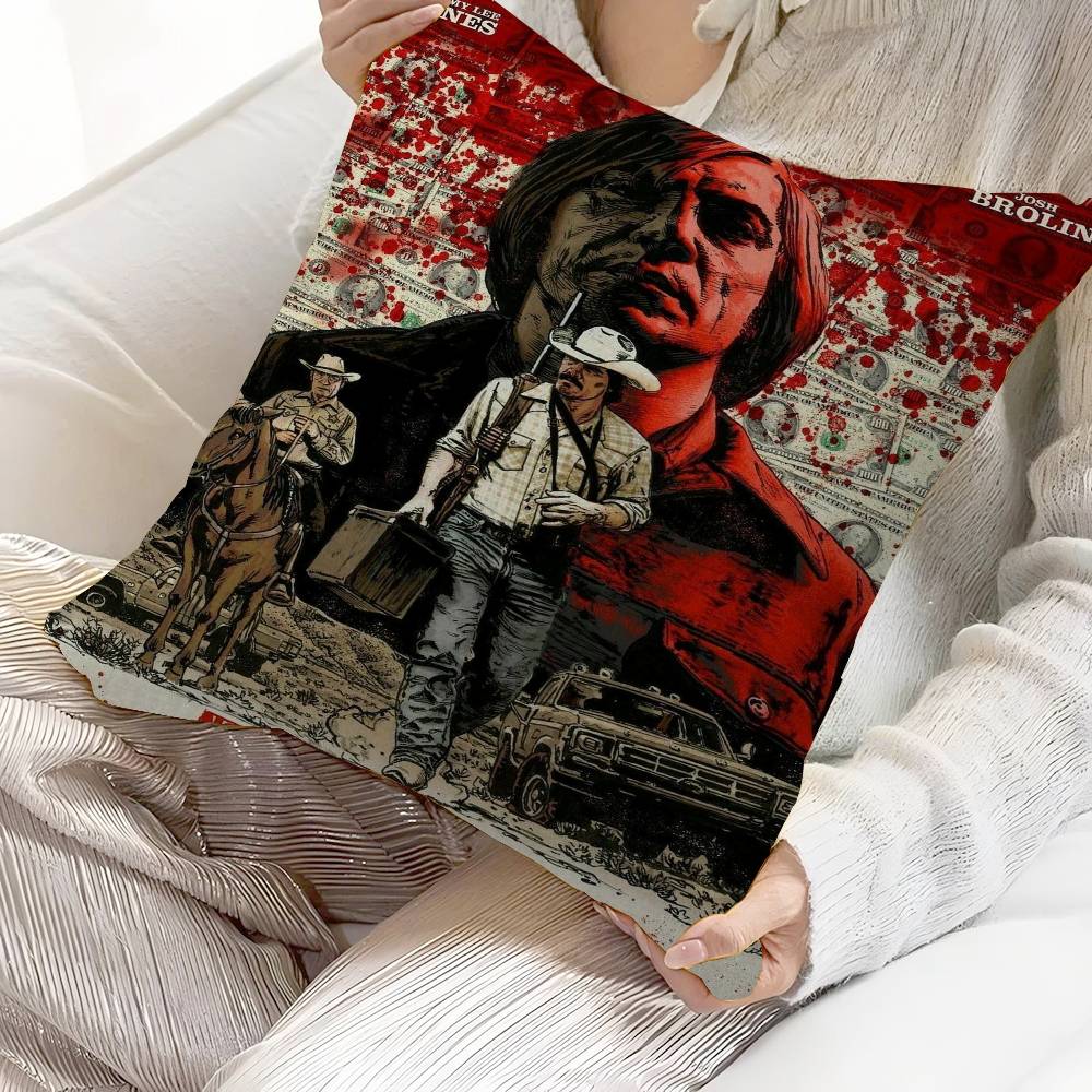 No Country For Old Men Decorative Room Aesthetics Pillow Case Home Decor Bedroom Sofa Bed Couch Pillow Cover 45X45