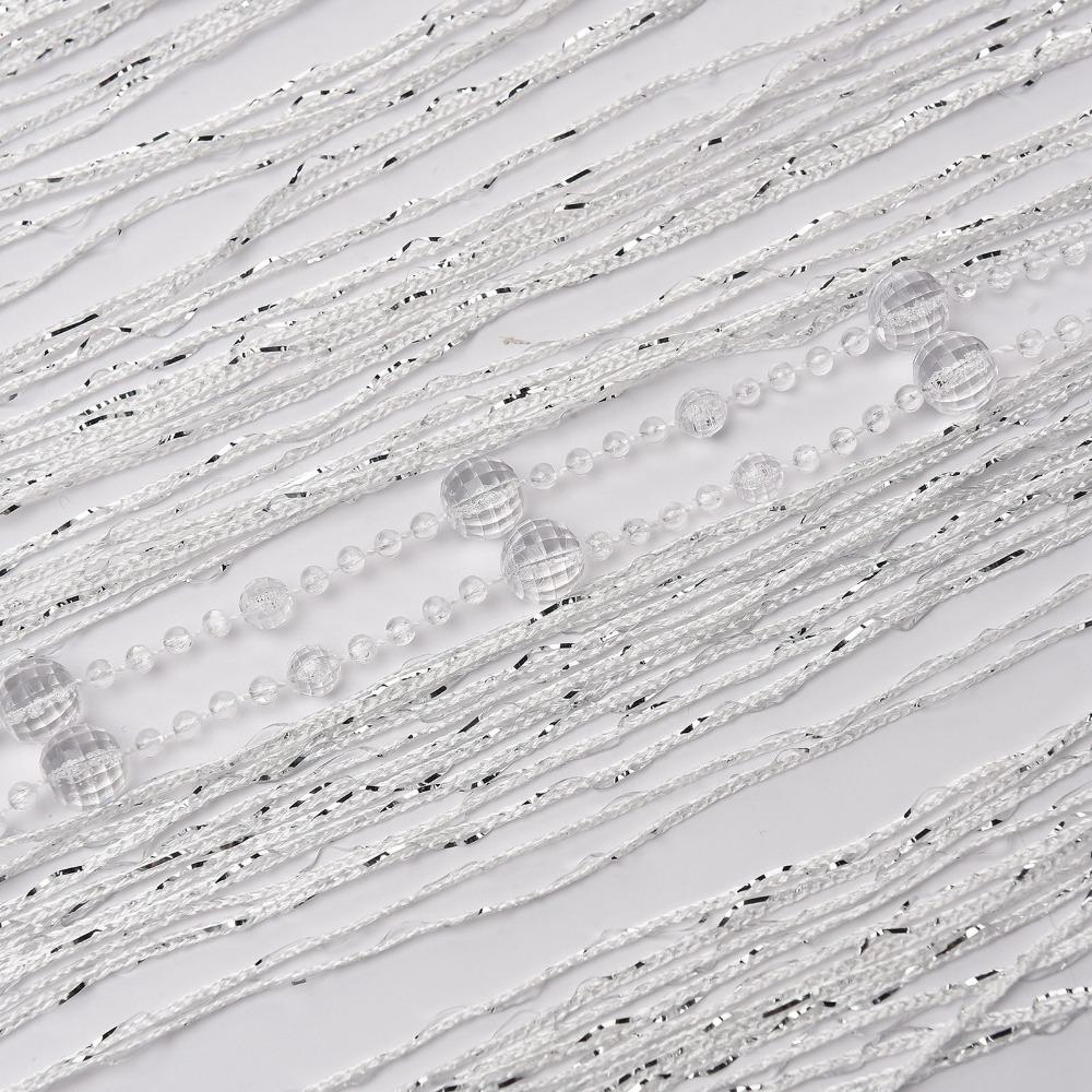 Декоративная штора-занавеска из хрустальных бусин, Декоративная перегородка, Практичная штора из бусин, Перегородка для комнаты