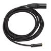 3.5mm Female to 3 Pin XLR Male Cable Aluminum Alloy Shell XLR Connector Cable for Mixer Amplifier Microphone