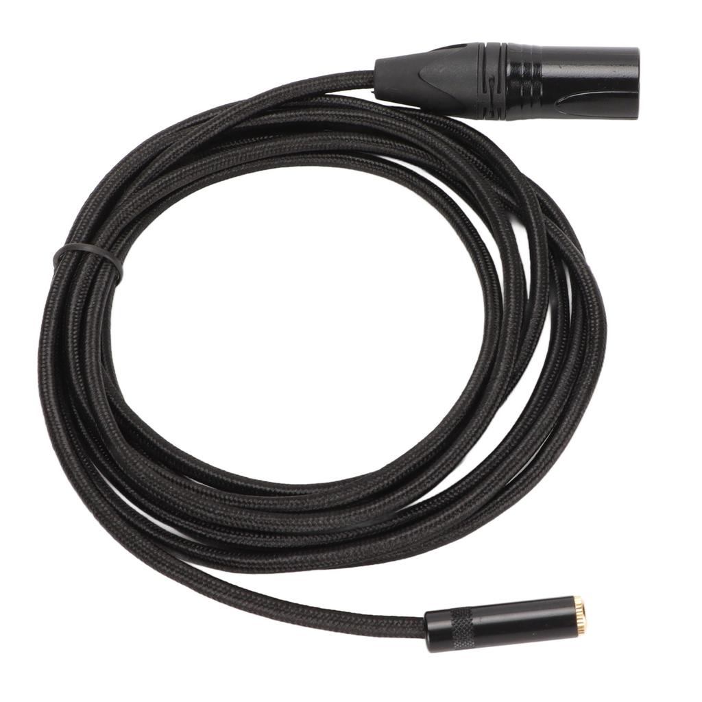 3.5mm Female to 3 Pin XLR Male Cable Aluminum Alloy Shell XLR Connector Cable for Mixer Amplifier Microphone