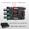 ZK-1002T Усилитель HIFI 2.0 канала 100 Вт x 2 с AUX + Bluetooth, Аудиомодуль, Стерео, Сабвуфер, Динамик, Высокие, Низкие частоты, Аксессуар