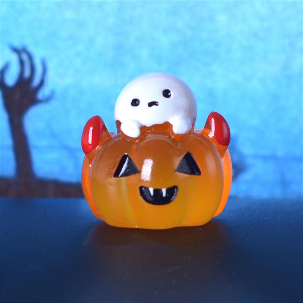 Декор стола на Хэллоуин, фигурки для сада на Хэллоуин, симпатичные миниатюрные фигурки из смолы, декорированные украшения для вечеринки на Хэллоуин своими руками