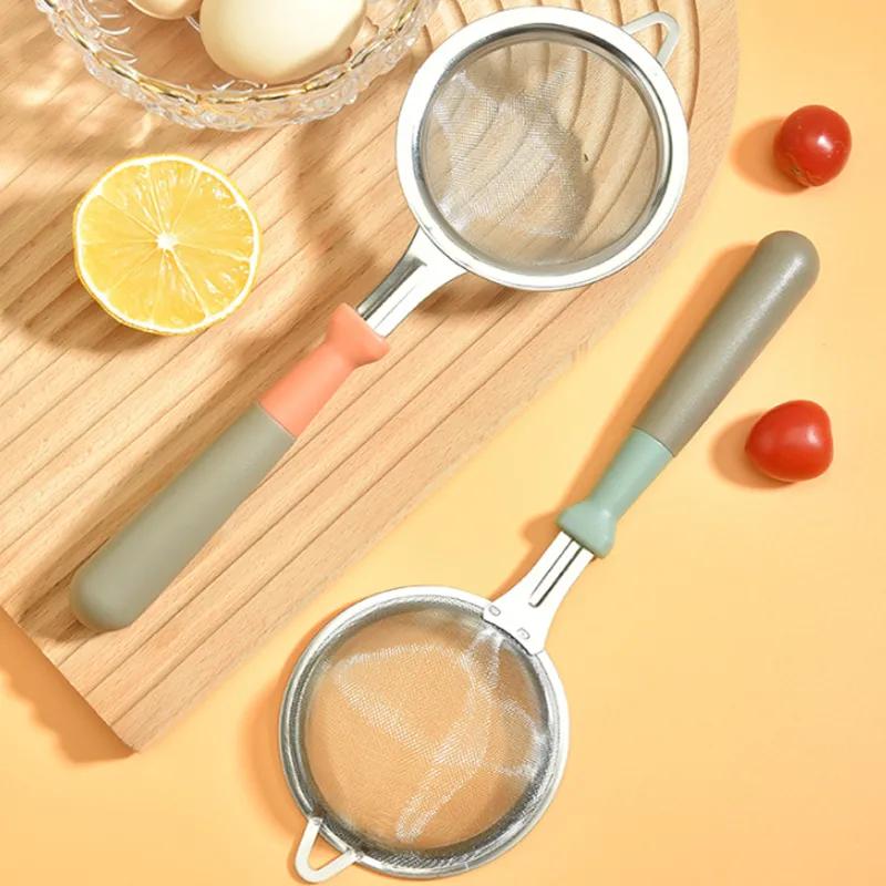 Дуршлаг из нержавеющей стали, ложка-фильтр, ложка для соевого молока, сито для детского прикорма, фильтр для сока, кухонный фильтр, сито для муки YLE259