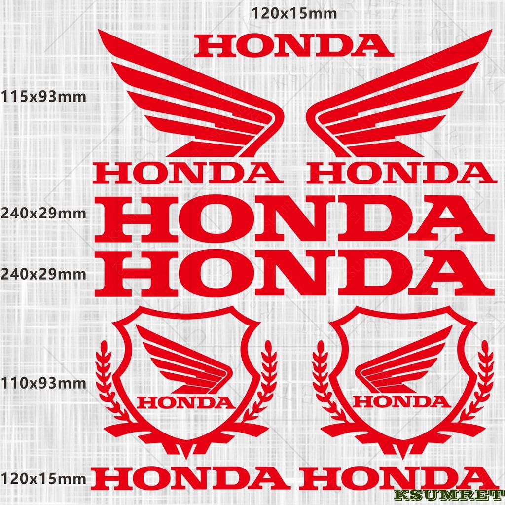 pzsh2 For Honda Motorcycle Sticker Decal Tank Logo Waterproof