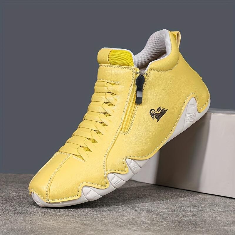 Мужская и женская обувь ручной работы, прошитая, женская обувь с мягкой подошвой из коровьей жилы, осенне-зимняя обувь на плоской подошве, одинарная обувь, повседневная обувь