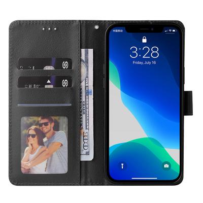 Чехол для iPhone 13 Pro Max 6,7 дюйма, кошелек из искусственной кожи, откидная крышка для телефона с ремешком на запястье