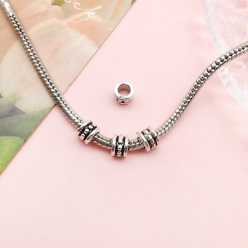 Антикварные серебряные бусины-разделители в форме цветов и звезд для самодельных украшений