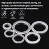 100PCS M6-M14 Car Sealing Gasket Aluminum Screw Washer Auto Engine Bottom Oil Drain Screw Sealing Gasket Accessories