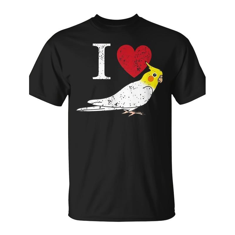 unisex T-Shirt for Fans of Lutino Cockatiels - Perfect Present for Cockatiel Enthusiasts And Owners