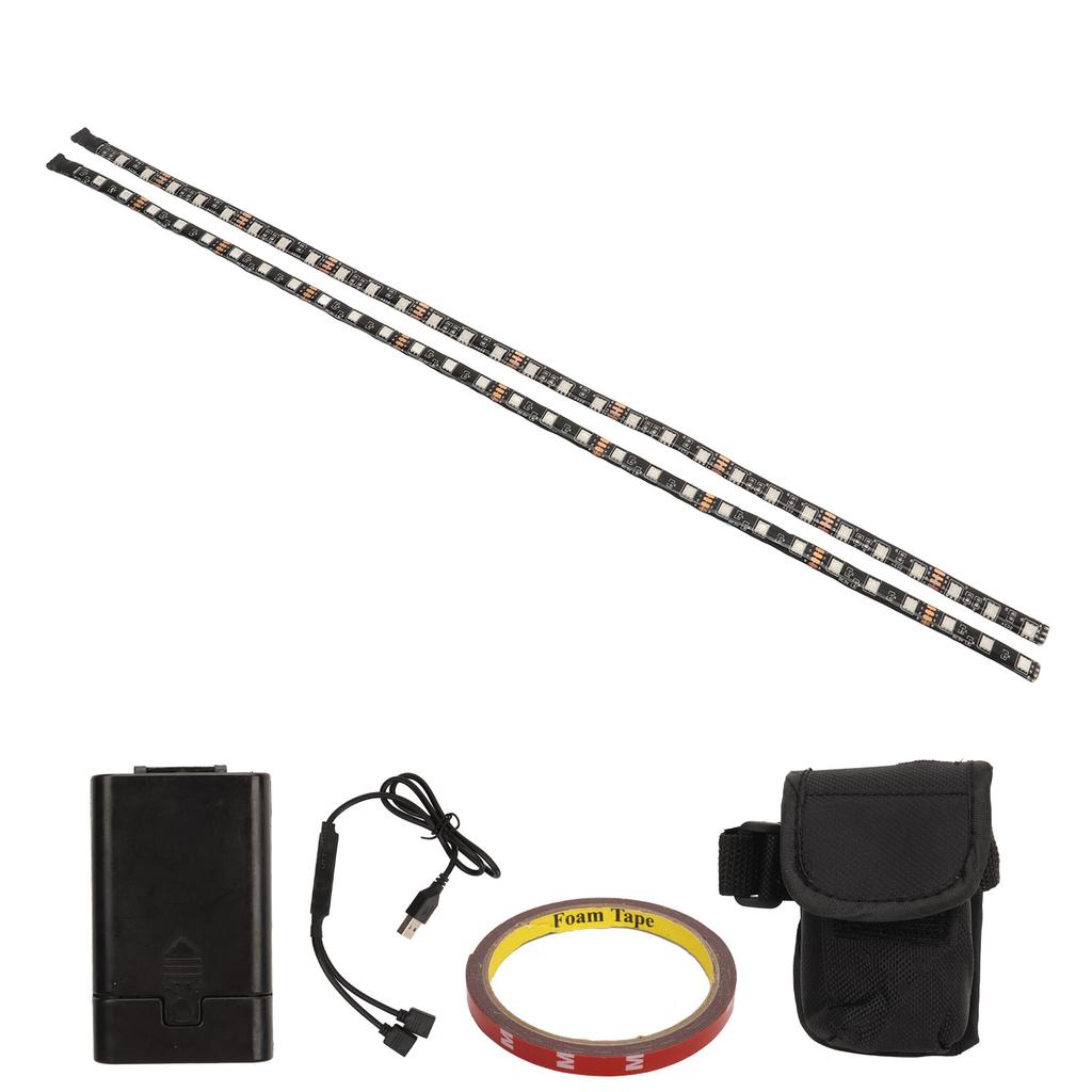 Светодиодная лента для скутера на батарейках 19,7-дюймовая цветная подсветка для палубы водонепроницаемый электрический скутер