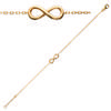 [R2931] - Gold Plated 'Infini' Bracelet - 15x6 Mm