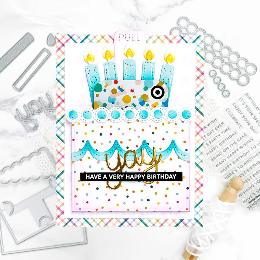 Happy Birthday Candle Metal Die-Cut for DIY Crafting, June 2024 Edition