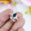 Natural Black Onex Gemstone 925 Solid Sterling Silver Jewelry Ring Size 9 R5h97