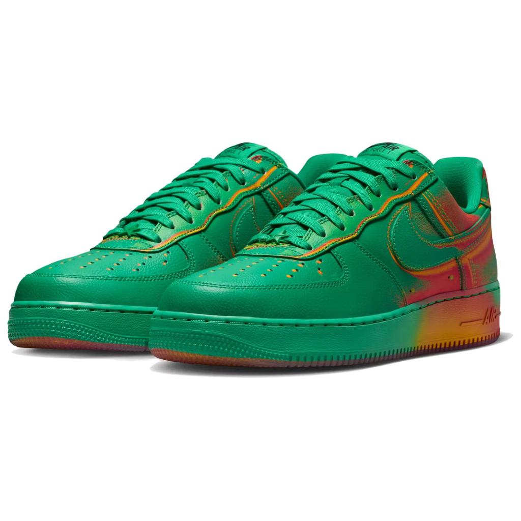 Nike Кроссовки Air Force 1 Дышащие Скейтбордические Мужские Зеленые Оранжевые IB6834-300