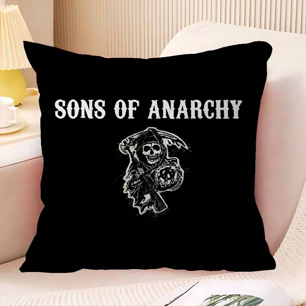SSons OOf AAnarchy TV Office Cushion Pillowcase Car Cushion CoverXCM Lumbar Pillowcase Sofa Pillowcover