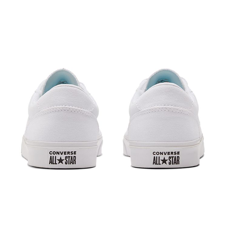 Converse Бульвар Низкий Верх Нескользящие Прочные Низкие Кеды для Скейтборда Унисекс Белые 171705C