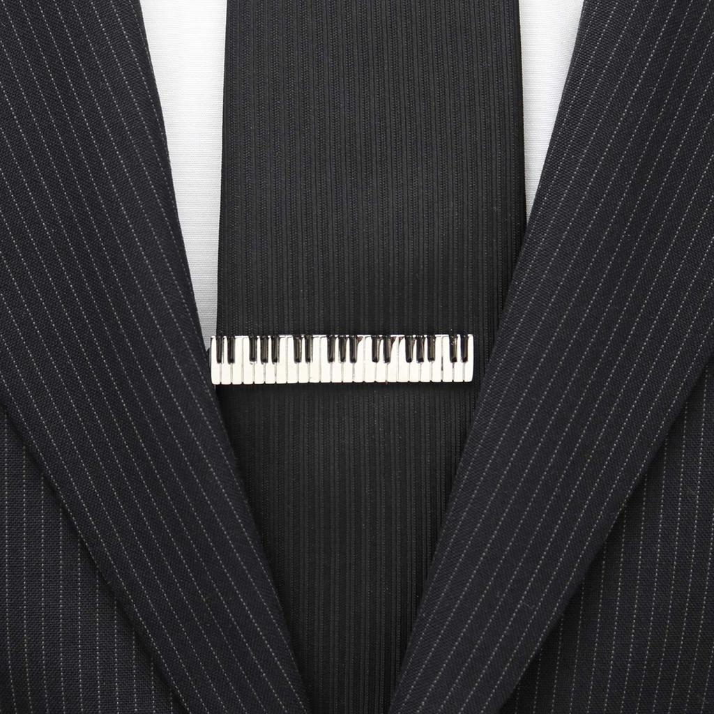 Ox Bull Piano Keyboard Tie Pin Tie Bar Tie Pin & Ob-piano-tc