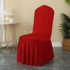 5/10/50/100pcs Pleated Skirt Spandex Chair Cover Hotel Banquet Party Events Wedding Decoration Dining Room Seat Protector Covers