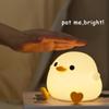 Cartoon Duck Night Light Usb Rechargeable Bedroom Bedside Night Lamp Gift Birthday Dimmable Soft Led Decoration