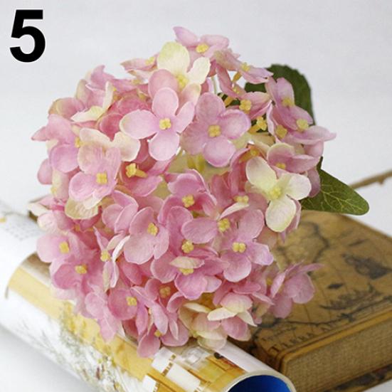 Artificial Flower 3D Faux Blossoms Reusable Fake Flower with Stem for Living