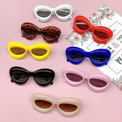 Персонализированные детские солнцезащитные очки «кошачий глаз» Ins Candy Color Детские солнцезащитные очки Универсальные инопланетяне Круто